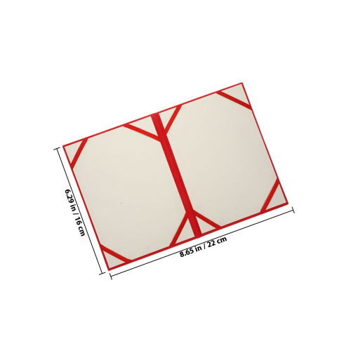 Porte-Certificat Rouge En Papier Usage Bureau Et Maison 1