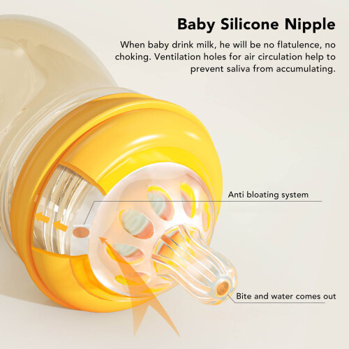 Silikonbaby-Flaschebacke, weich, elastisch, universell, L, 7-12 Monate 2