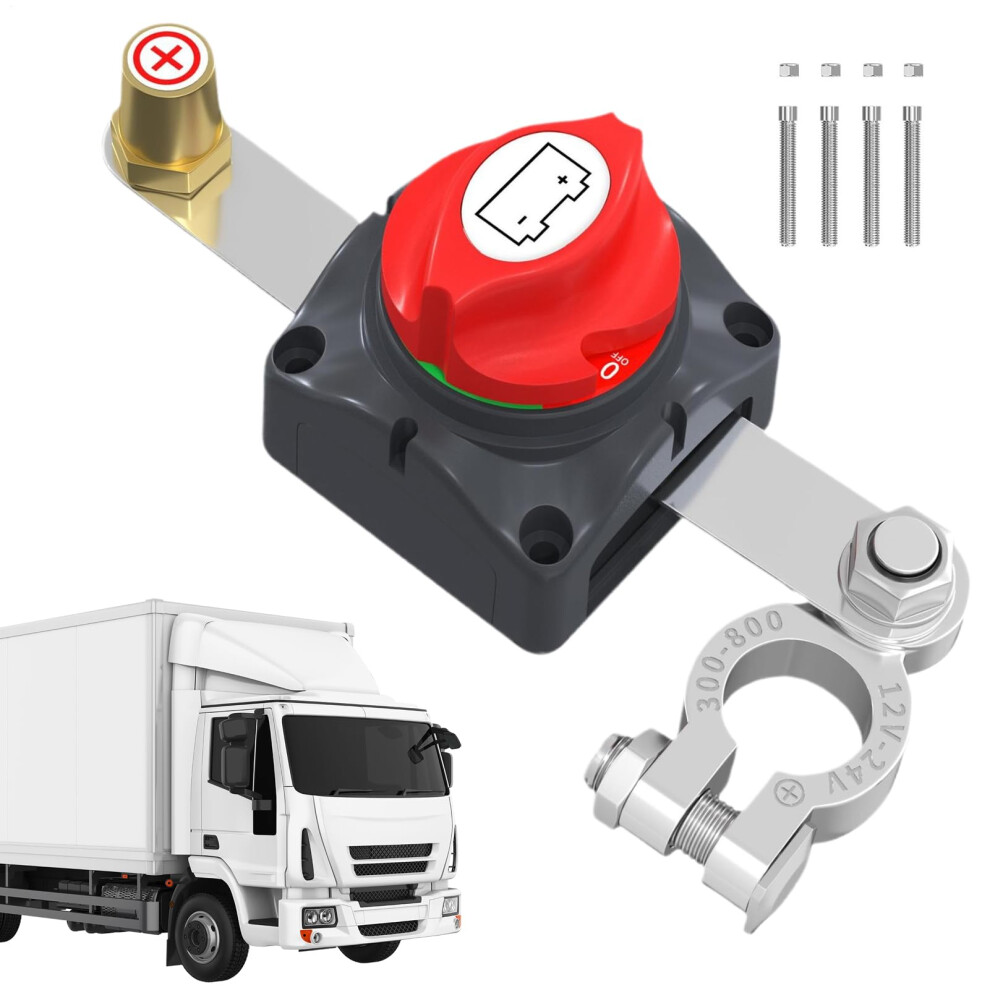 Car Battery Quick Disconnect Circuit Breaker Isolator 12V Inline Battery Disconnect For Car, Vehicle, Rv, Boat 9354506216566