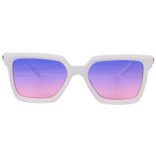 1Stk Weiße Leichte Metall Sonnenbrille Fashion Sommer Outdoor Beach