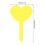 100St Gele Decoratieve Tuinlabels PP Compacte Herbruikbare Plantmarker 2
