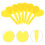 100St Gele Decoratieve Tuinlabels PP Compacte Herbruikbare Plantmarker 3