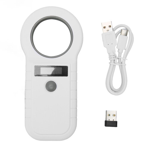 Pet Microchip Scanner 134.2KHz 125KHz USB Wireless Bluetooth White 1