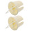 2St Gele Plastic Brush Washer Met Handvat Voor Schilder Tools 4