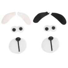 Hundehandschuhe Plüschpatches Cartoon Hund Form Mehrfarbig 10 Sets
