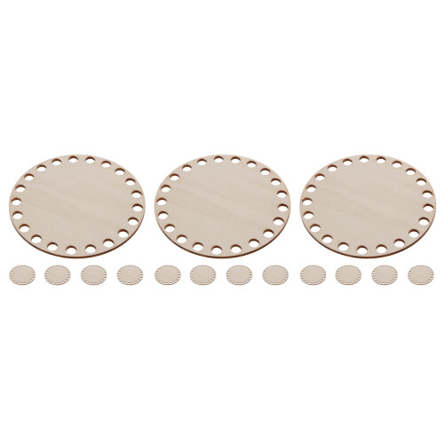 3 Webkorb Boden Holz Für Häkel 2