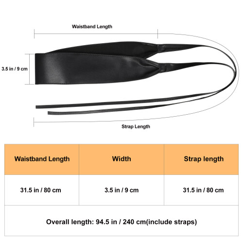 Obi Taille Wrap Selbtschnürung Schleife Gürtel Für Kleider 1