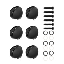Guitarren-Stimmmechaniken Set 6 Metall Schwarz Einfache Montage