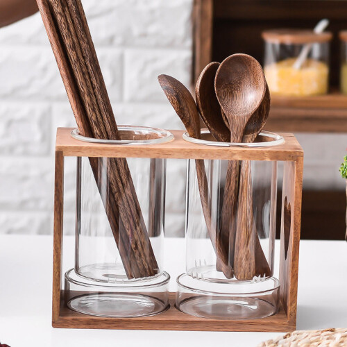 1Set Essstäbchenhalter Besteckorganizer 2