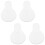 4 Stuks Roller Quilling 10,00x6,20x0,40 Cm Wit 3