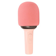 Kabelloses Bluetooth-Mikrofon 1200mAh 5.0 Pink mit 5 Lichtmodi