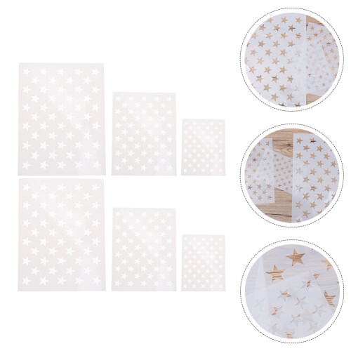 6 Ster Stencil Vijfpuntige Sjabloon Voor Decoratie 2