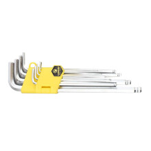 9 Teile Hochkohlenstoffstahl Sechskant-Schlüssel-Set
