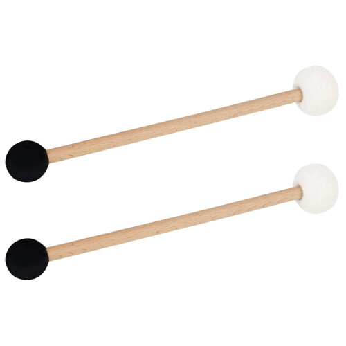 2 Stuks Dubbelzijdige Basdrumstokjes Rubber