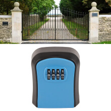 Heavy Duty Waterproof ABS 4 Digit Lock Box with Wall Mount for 5 Keys
