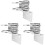 3Pcs Antenna Mount Mast Pole Attic Outdoor Bracket 4