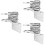 3Pcs Antenna Mount Mast Pole Attic Outdoor Bracket 8