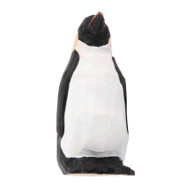 Niedliche handbemalte Holz-Pinguin-Statue, 5x6x10,5 cm, rustikale Dekoration