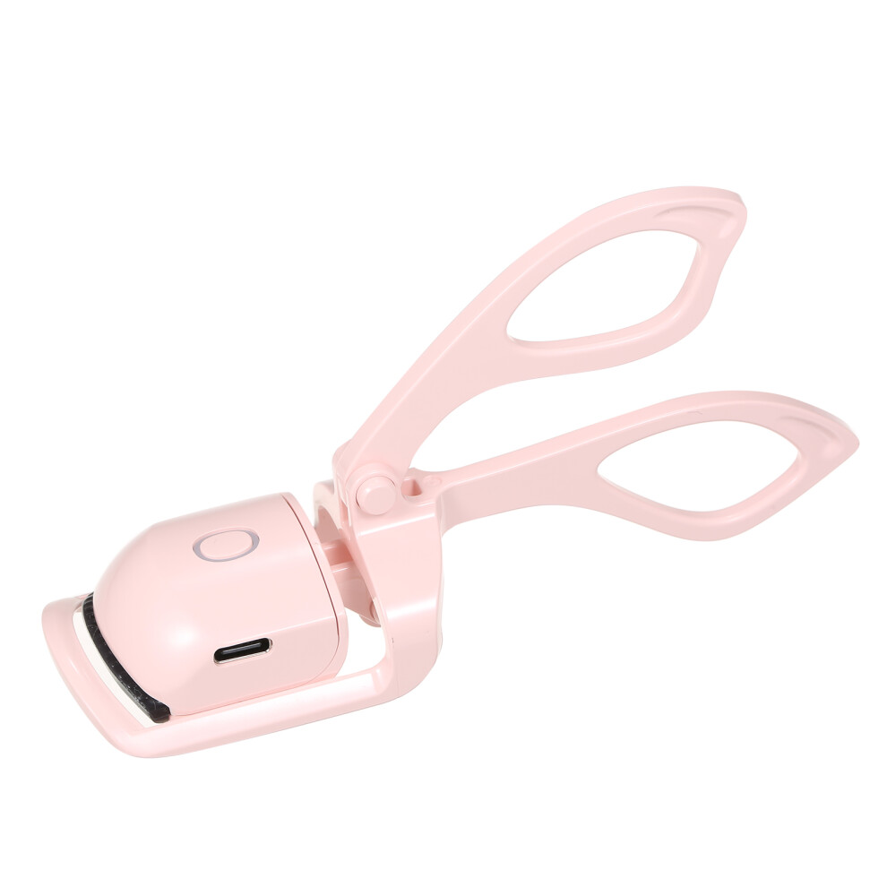 Pink Usb Rechargeable Electric Eyelash Curler 230Mah, 41*65*130Mm