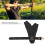 Protective Two-Finger Archery Glove with Adjustable Strap - Black PU Leather 4