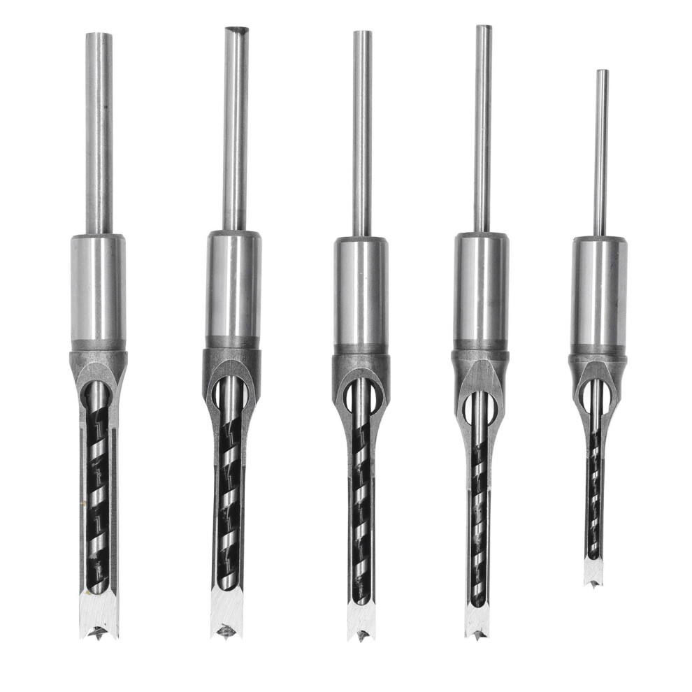 5Pcs Hss Woodworking Square Drill Bits Set 1/4Inâ1/2In 9431353692405