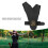 Protective Two-Finger Archery Glove with Adjustable Strap - Black PU Leather 3