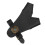 Protective Two-Finger Archery Glove with Adjustable Strap - Black PU Leather 12