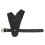 Protective Two-Finger Archery Glove with Adjustable Strap - Black PU Leather 11