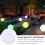 Creative 7-Farben LED Leuchtende Kugel Gartenlampe 9