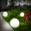 Creative 7-Farben LED Leuchtende Kugel Gartenlampe 11