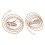Women'S Gürtel Brautgürtel Transparent PVC Golden 2 1