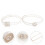 Women'S Gürtel Brautgürtel Transparent PVC Golden 2 11