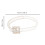 Women'S Gürtel Brautgürtel Transparent PVC Golden 2 2