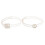 Women'S Gürtel Brautgürtel Transparent PVC Golden 2 9