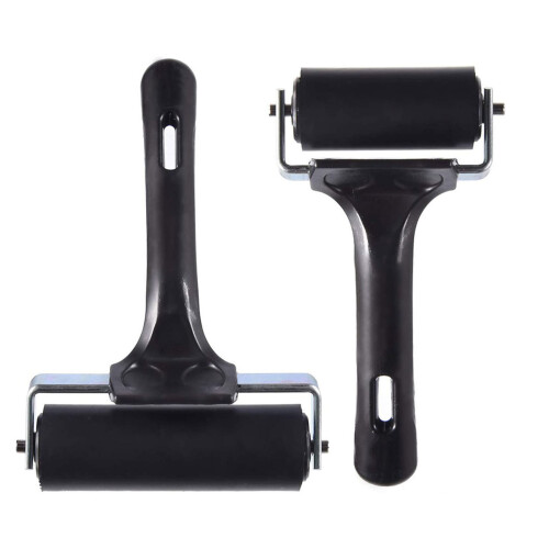 2PCS 6cm Rubber Stamping Brayer Roller for Printmaking and Crafting 1