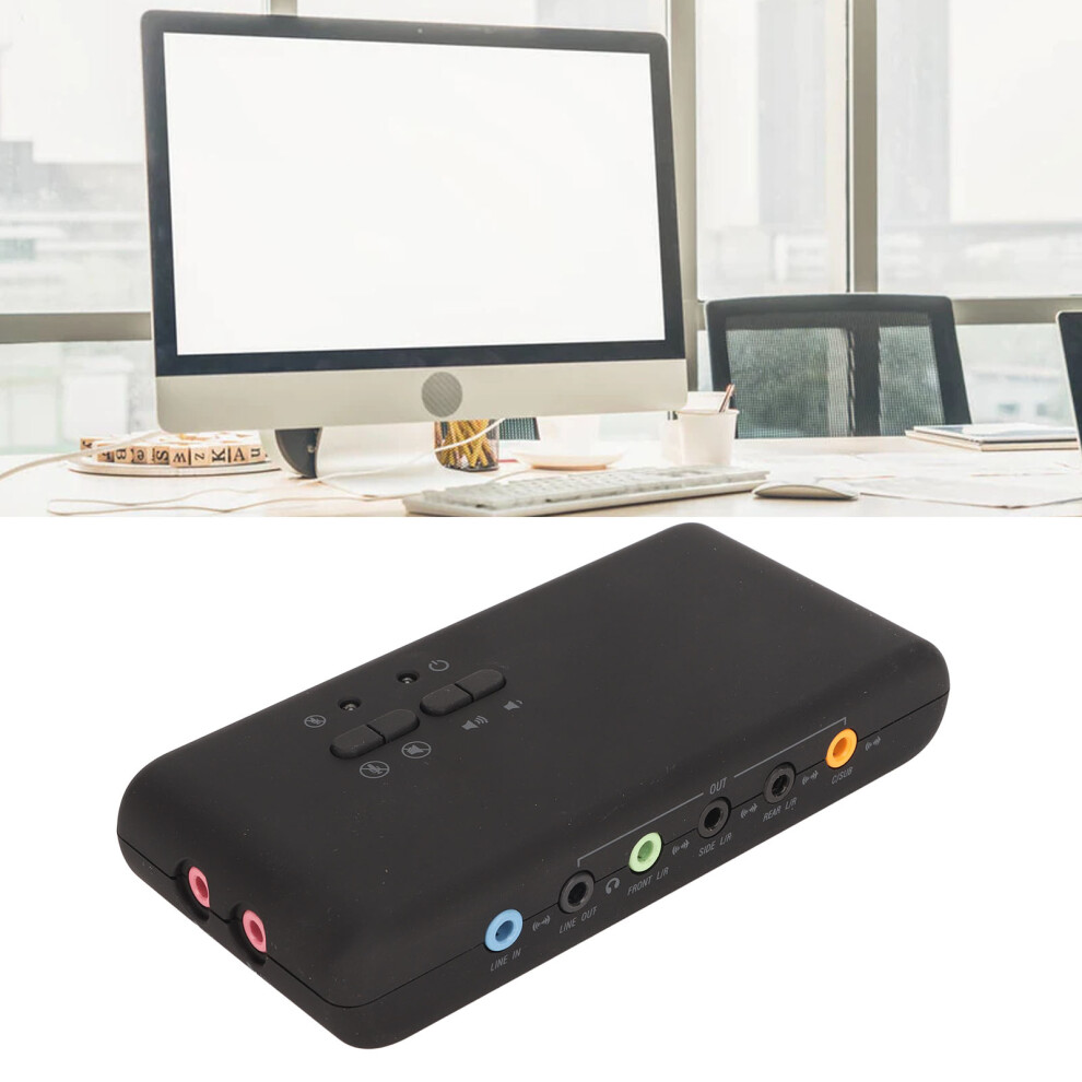 Usb Sound Card 7.1 Stereo Dual Mic 48Khz For Pc & Laptop 6921353694637