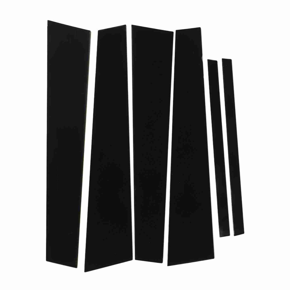 6Pcs Glossy B Pillar Door Trim For Accord 2008Â2012 Black 8471353695083
