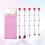 5Stk Set Kosmetikpinsel Make-up- Rose 9
