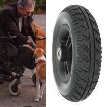Wheelchair Wheel 7 Inch Non Slip Solid PU Replacement High Bearing Capacity