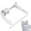 Flush Handle, Flush Lever Set, Zinc Alloy Tank Trip Lever Replacement With Chains, Toilet Handle Kit 1