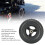 Wheelchair Wheel 7 Inch Non Slip Solid PU Replacement High Bearing Capacity 4