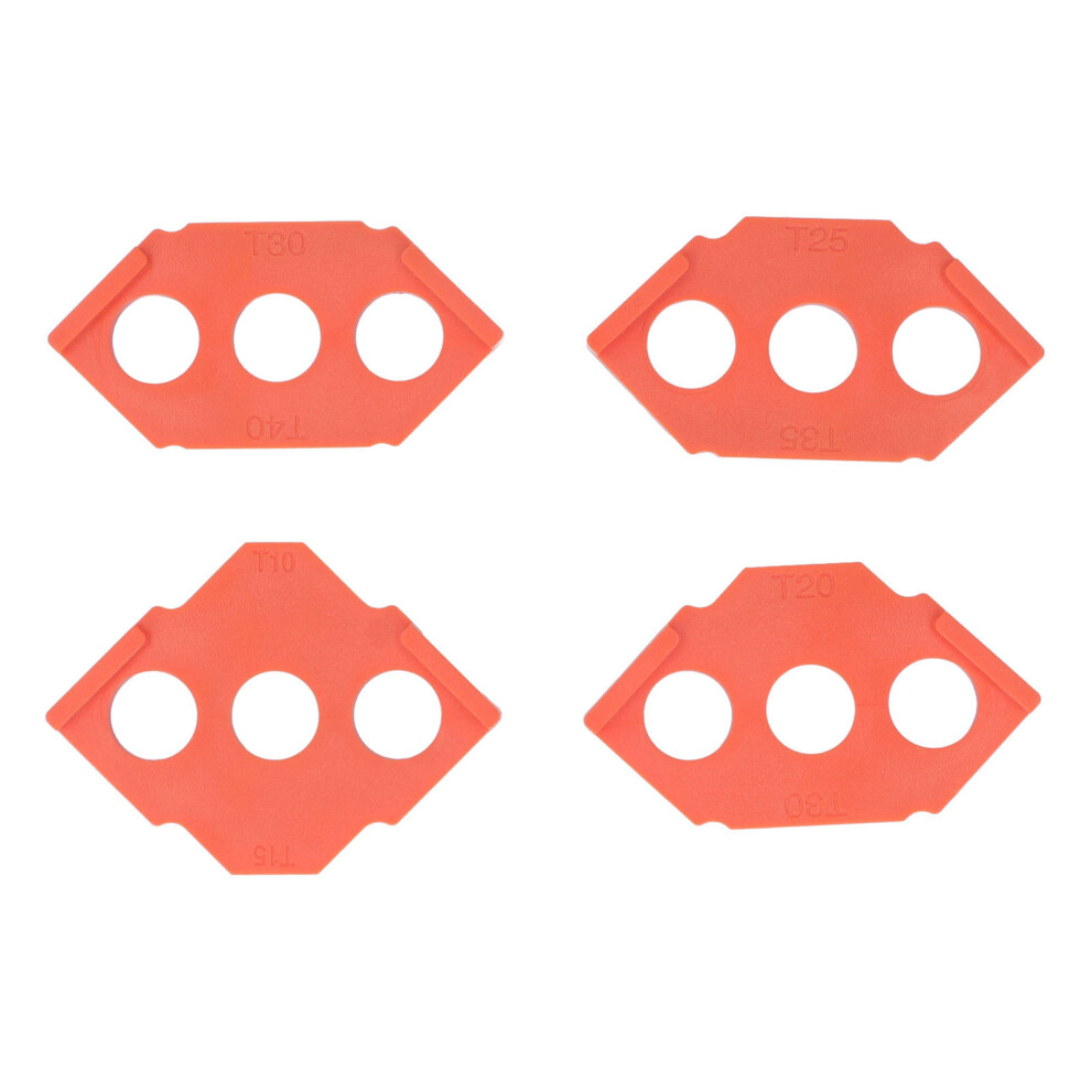 4Pcs Radius Jig Router Templates Set, Orange Abs For Woodworking Edges 8121353696596
