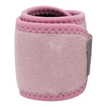 Breathable Pink Nylon Wrist Brace with Hook & Loop Compression Strap