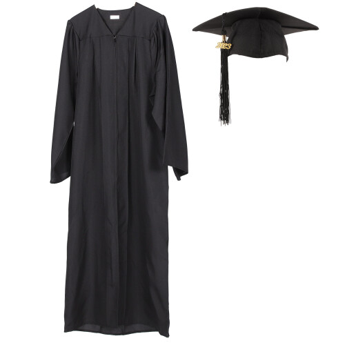 Graduation Apparel Trencher Hat Zwart 1 Set