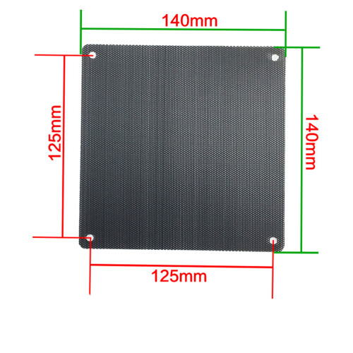 10 Mesh Ventilator Zeefdeksel Zwart 1