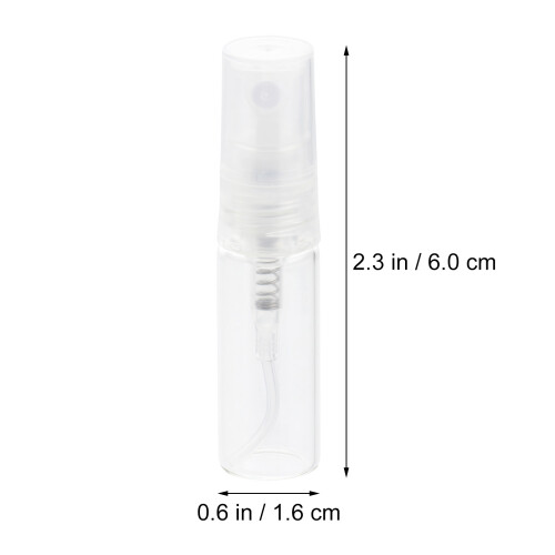 Duftstoffe Transparente Kunststoffflaschen 10Stück 3Ml 1