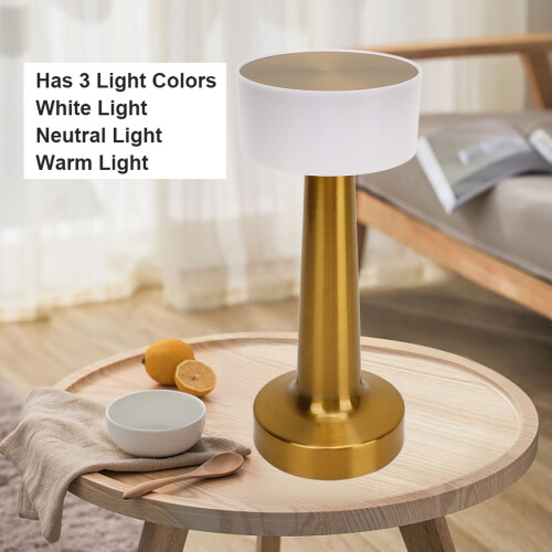 Vintage USB Charging Table Lamp 3 Adjustable Colors Touch Control 2