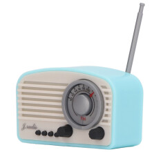 Puppenhaus Mini Radio Modell Himmelblau Kunststoff