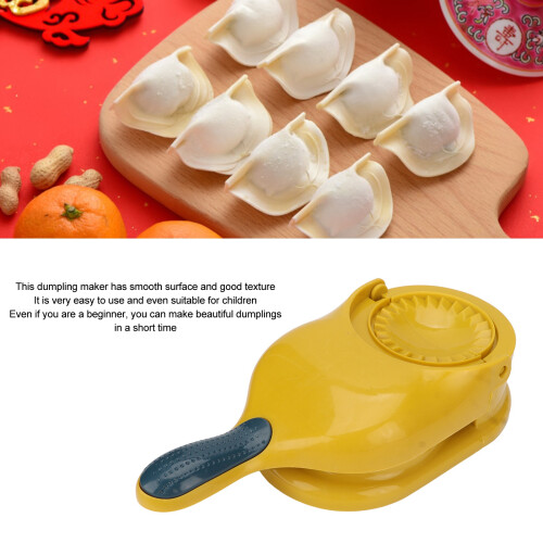 Versatile 2-In-1 Dumpling Maker Tool for Easy Home Cooking - Yellow 2