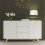 Creative Furniture Diamond Luxe 140cm Sideboard - White Luxury Cabinet 1